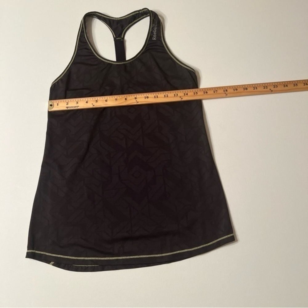 EUC‎ Reebok Women's Black Athletic Racerback Tank Top Size M 🔥 (T) - Picture 4 of 6